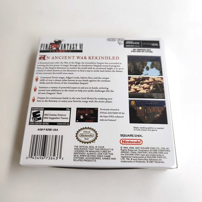 Final Fantasy VI – GBA Game Cartridge (With Tray, Box & Manual) - Romcarts