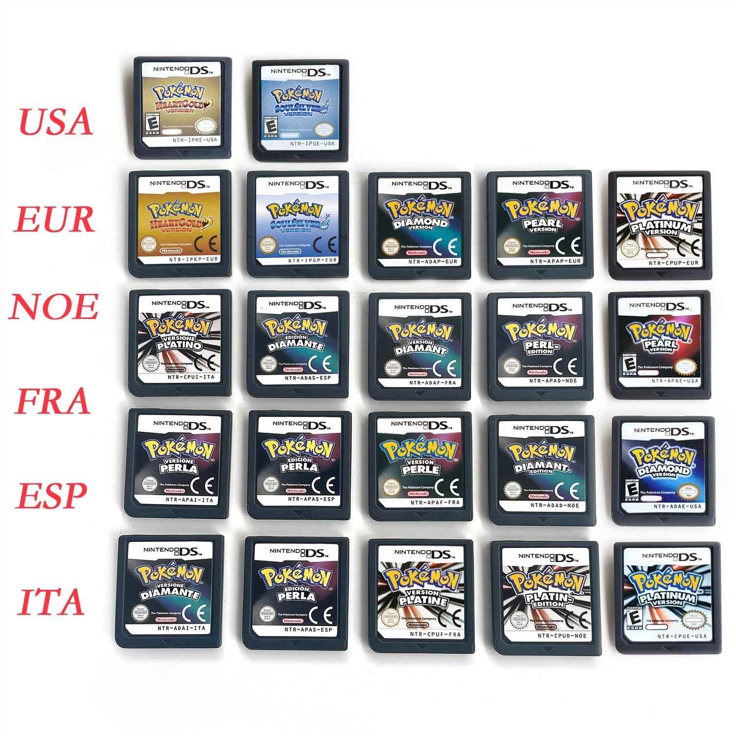 Pokemon Heartgold Soulsilver Diamond Pearl Game Case EUR – Romcarts