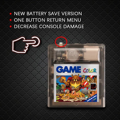 GB/GBC Flash Cartridge – 2250+ Games Included | MicroSD Card | Save Support | Reset Button | Game Boy Color Compatible - Romcarts