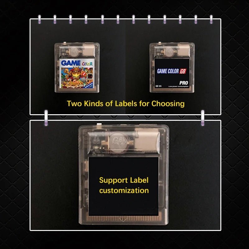 GB/GBC Flash Cartridge – 2250+ Games Included | MicroSD Card | Save Support | Reset Button | Game Boy Color Compatible - Romcarts