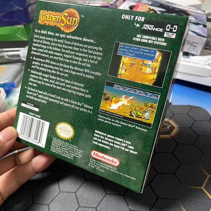 Golden Sun – GBA Game Cartridge (With Tray, Box) - Romcarts