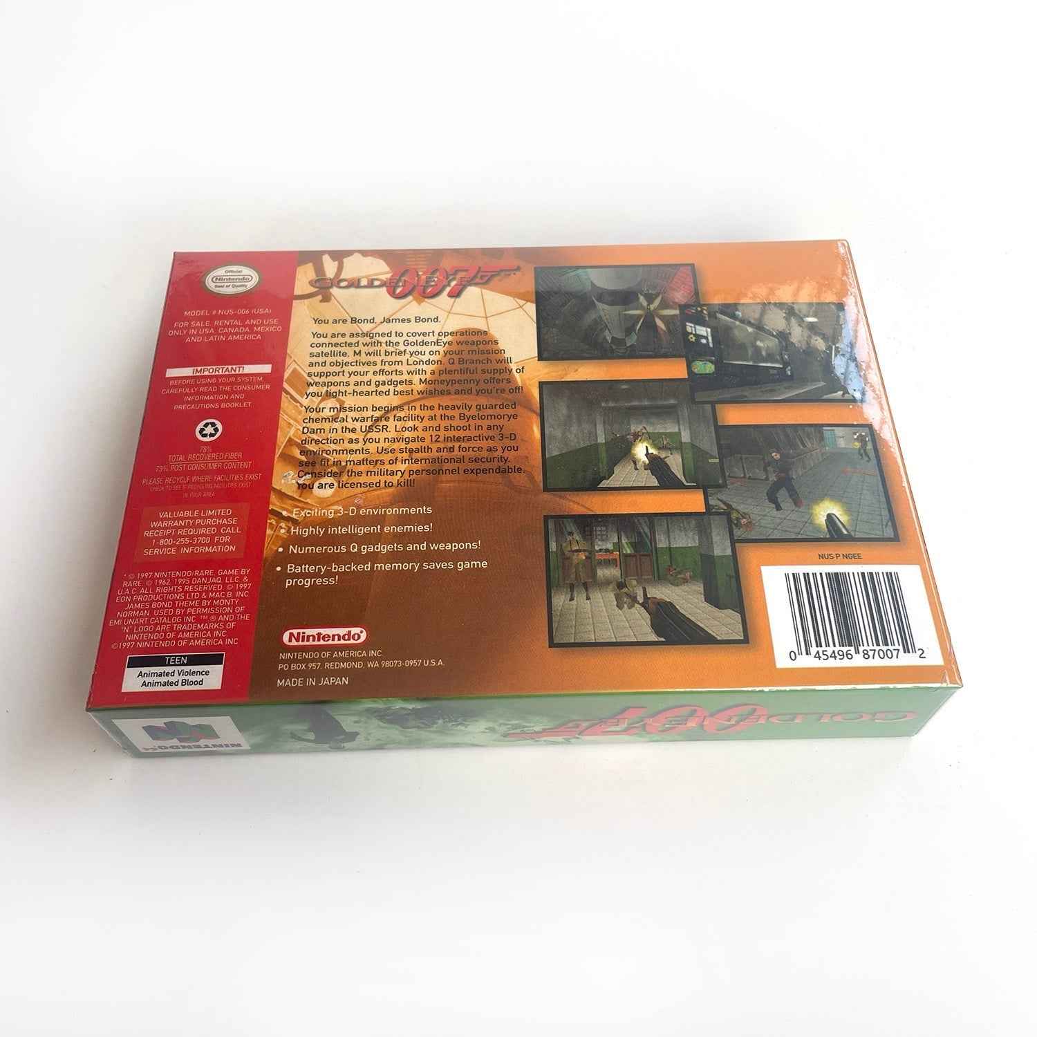 Goldeneye 007 Game With N64 Case & Cart