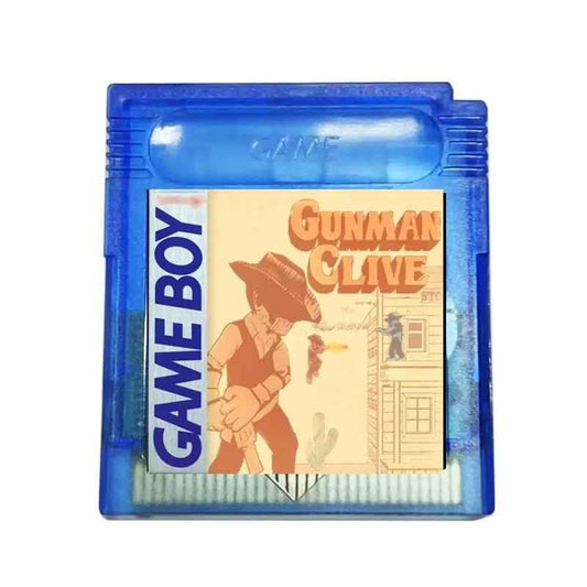 Gunman Clive - Nintendo Game Boy (8-Bit Retro Demake) Translucent Blue Edition