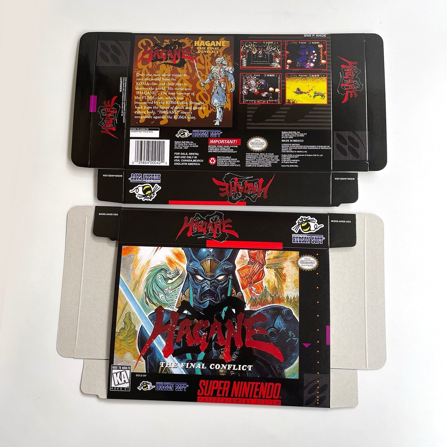 Hagane: The Final Conflict – SNES Game Cartridge (With Tray, Box & Manual) - Romcarts
