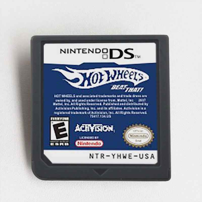 Hot Wheels Ds Kid-Friendly Racing with Mini-Game Worlds & Power-Up Battles Game Case & Cart