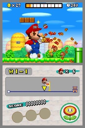 New Super Mario Bros. — Nintendo DS in-game screenshot 1