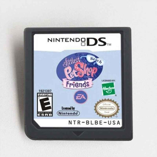 Littlest Pet Shop Beach Friends Ds Sim 20+ Beach Breeds 60+ Accessories & Water Games Game Case & Cart