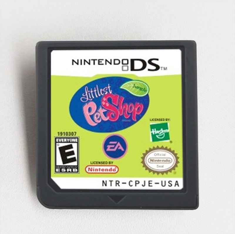 Littlest Pet Shop Jungle Ds Adopt Exotic Pets Build Habitats & Explore Game Case & Cart