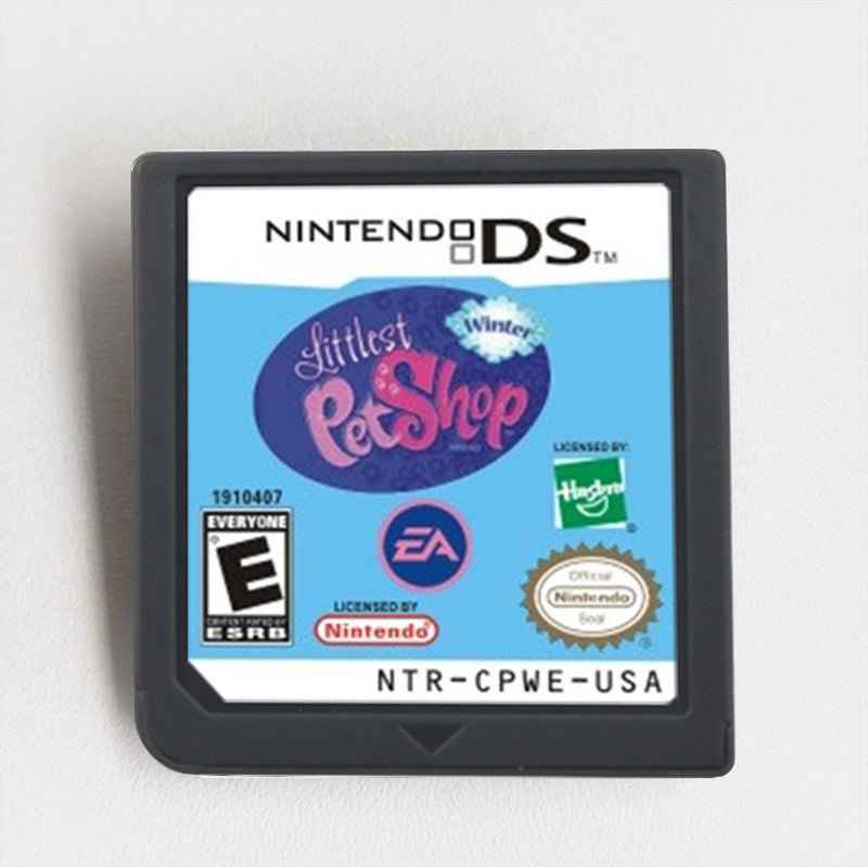 Littlest Pet Shop Winter Ds Adopt Snowy Pets Play Mini Games & Decorate | Ds Simulation Fun Game Case & Cart