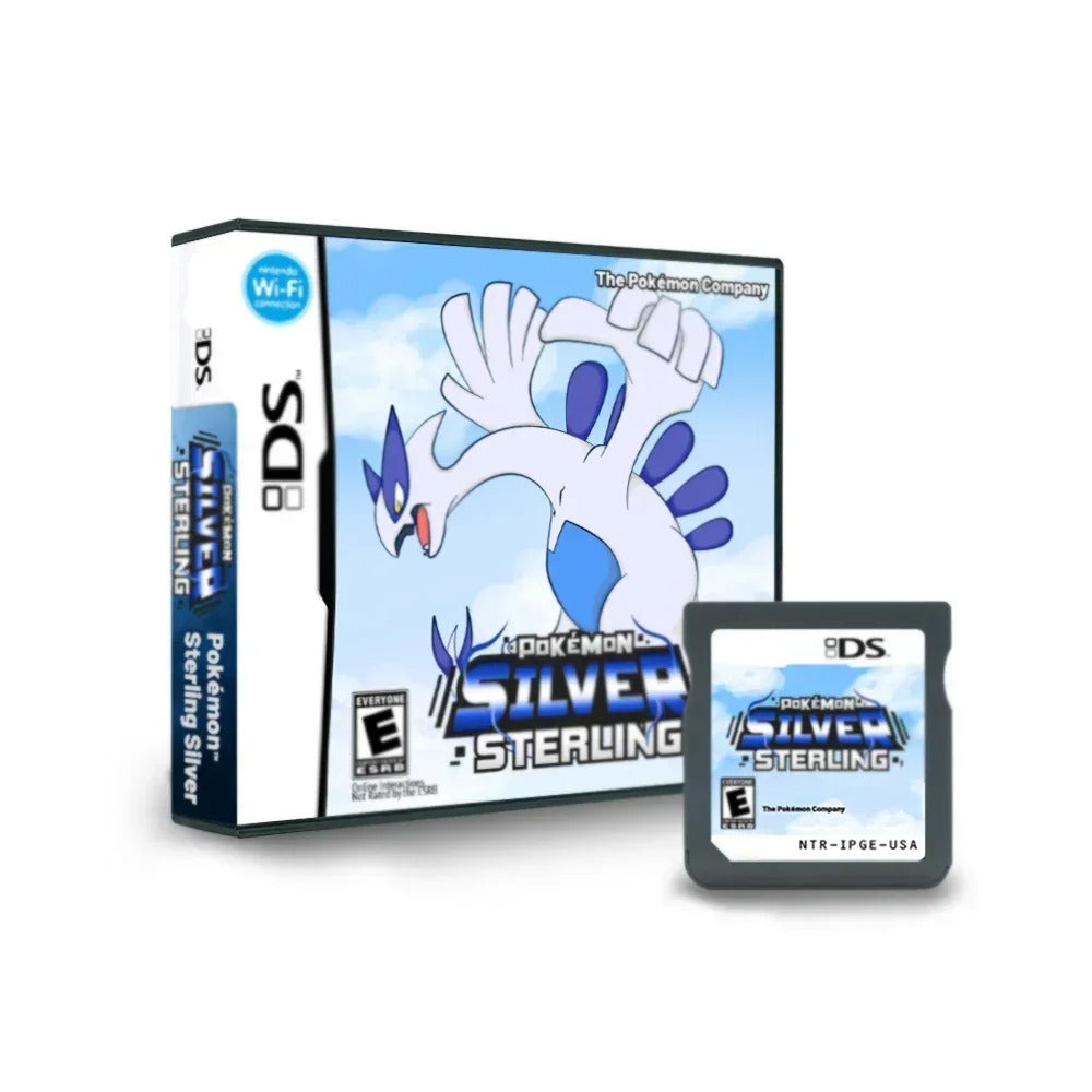Pokémon Silver Sterling – Nintendo DS Game Cartridge (With Box, No Manual) Romcarts