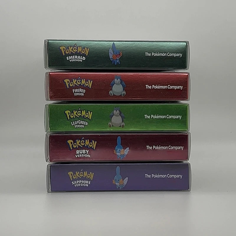 Pokémon GBA Hoenn &amp; Kanto Bundle – 5 Boxed Game Boy Advance Games (US English) Romcarts