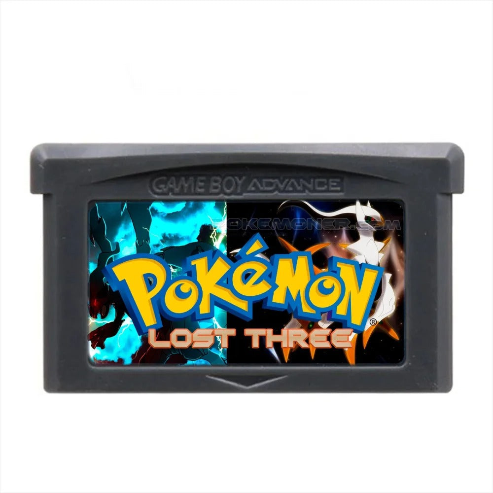 Pokémon Lost Three GBA Cartridge – Custom ROM| Game Boy Advance Retro Cart Romcarts