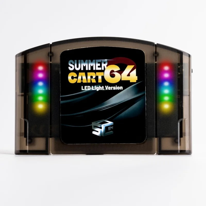 SummerCart 64 – LED Light Edition for N64, iQue, and 64DD (6000-in-1) Romcarts