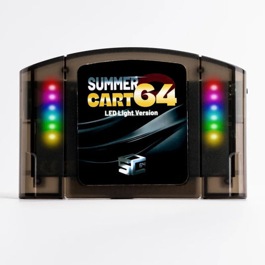 SummerCart 64 – LED Light Edition for N64, iQue, and 64DD (6000-in-1) Romcarts