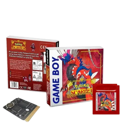 Pokémon Scarlet (Demake) – Game Boy Color Cartridge (With Box, No Manual) Romcarts