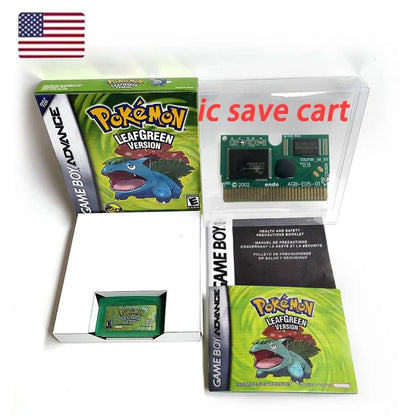 Pokémon GBA Hoenn &amp; Kanto Bundle – 5 Boxed Game Boy Advance Games (US English) Romcarts