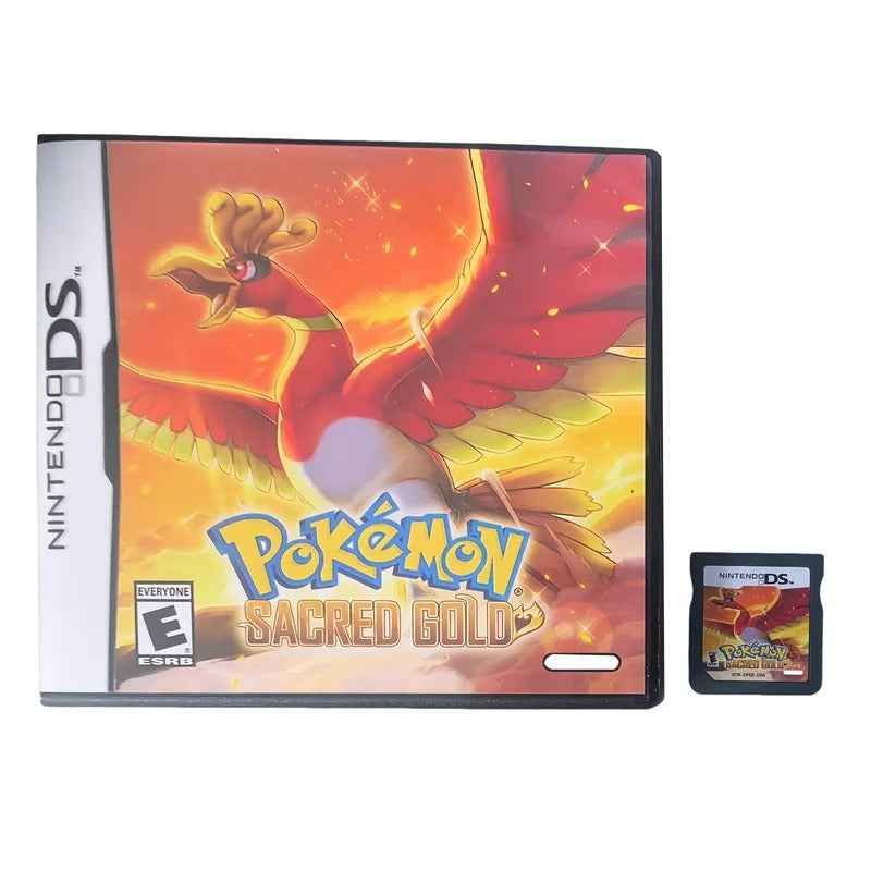 Pokemon Sacred Gold Nintendo DS Game Cartridge with Case