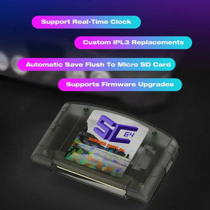 SummerCart64 (2025 Upgraded Version) – Ultra-Fast N64 Flash Cart Romcarts