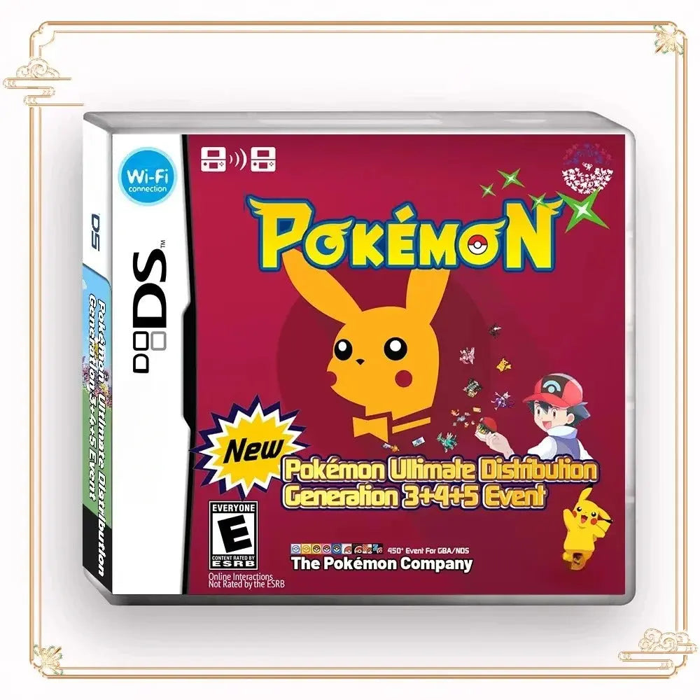 Pokemon Ultimate 3rd, 4th and 5th Generation Game Distribution Card NDS Romcarts
