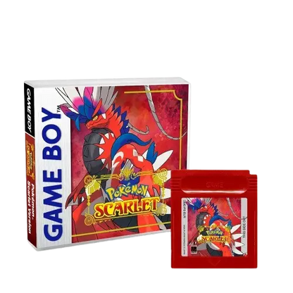 Pokémon Scarlet (Demake) – Game Boy Color Cartridge (With Box, No Manual) Romcarts