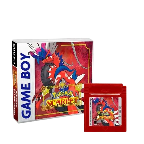 Pokémon Scarlet (Demake) – Game Boy Color Cartridge (With Box, No Manual) Romcarts