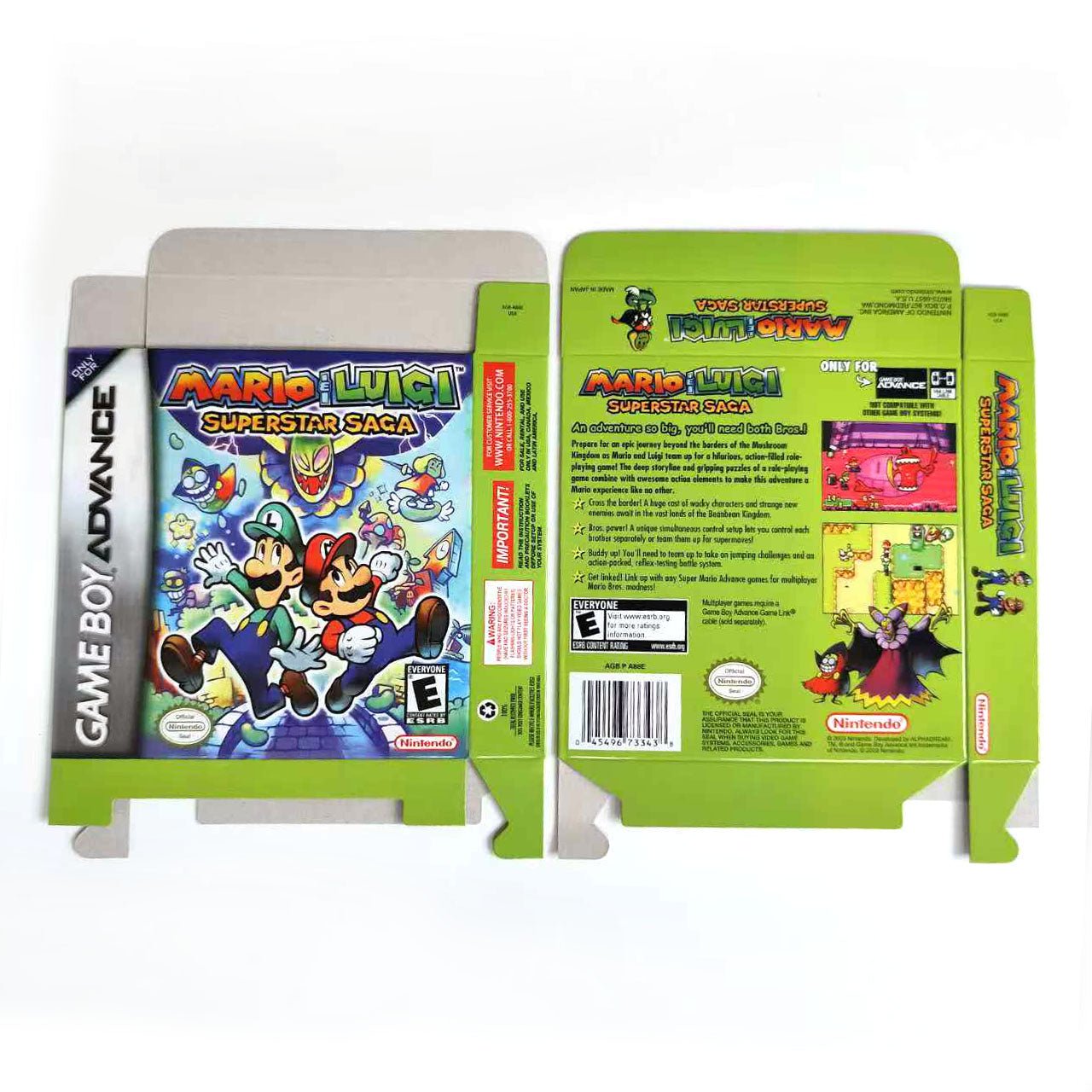 Mario & Luigi: Superstar Saga – GBA Game Cartridge (With Tray, Box) - Romcarts