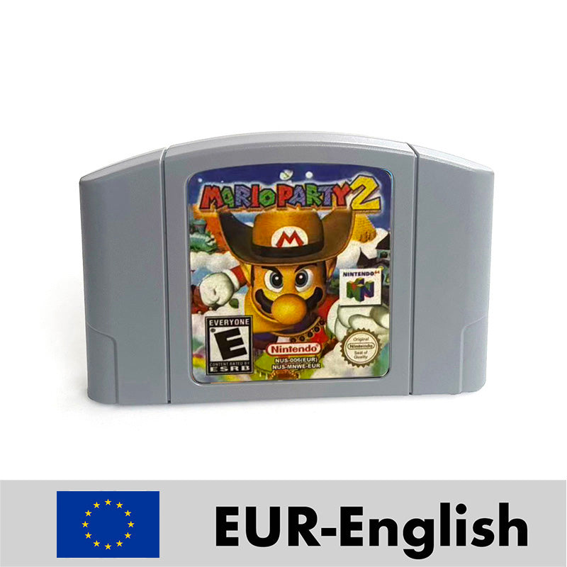 Mario Party 2 reproduction N64 cartridge – English