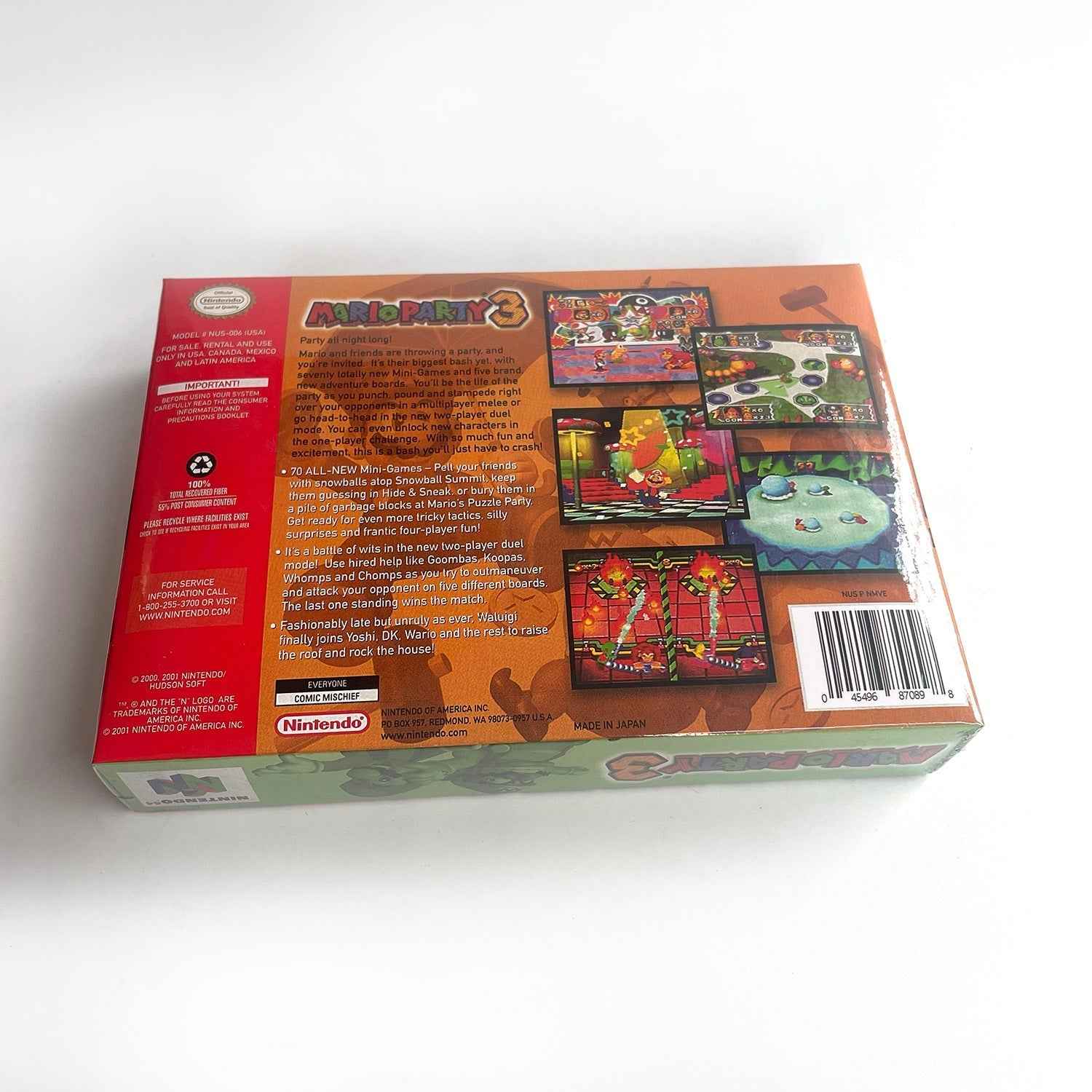 Mario Party 3 Game With N64 Case & Cart