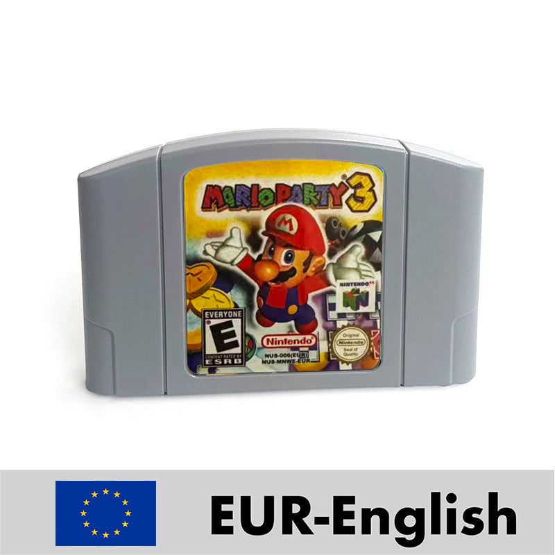 Mario Party 3 reproduction N64 cartridge – English