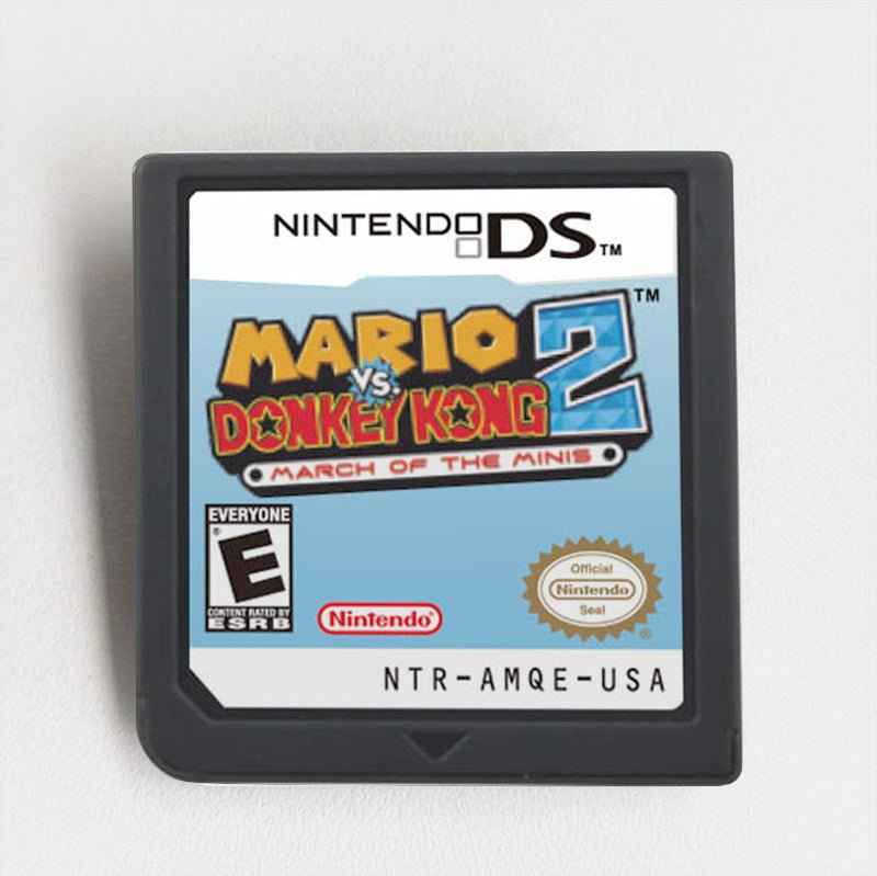 Mario Vs. Donkey Kong 2 March of the Minis Game Case & Cart