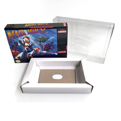Mega Man X – SNES Game Cartridge (With Tray, Box & Manual) - Romcarts