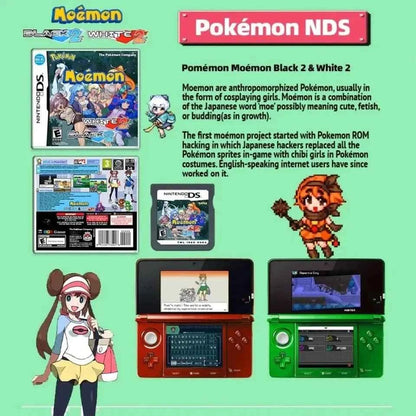 Moémon Black 2 &amp; White 2 – Nintendo DS Physical Game (US English)