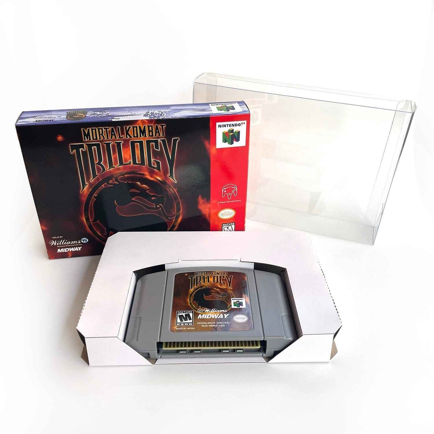 Mortal Kombat Game With N64 Case & Cart