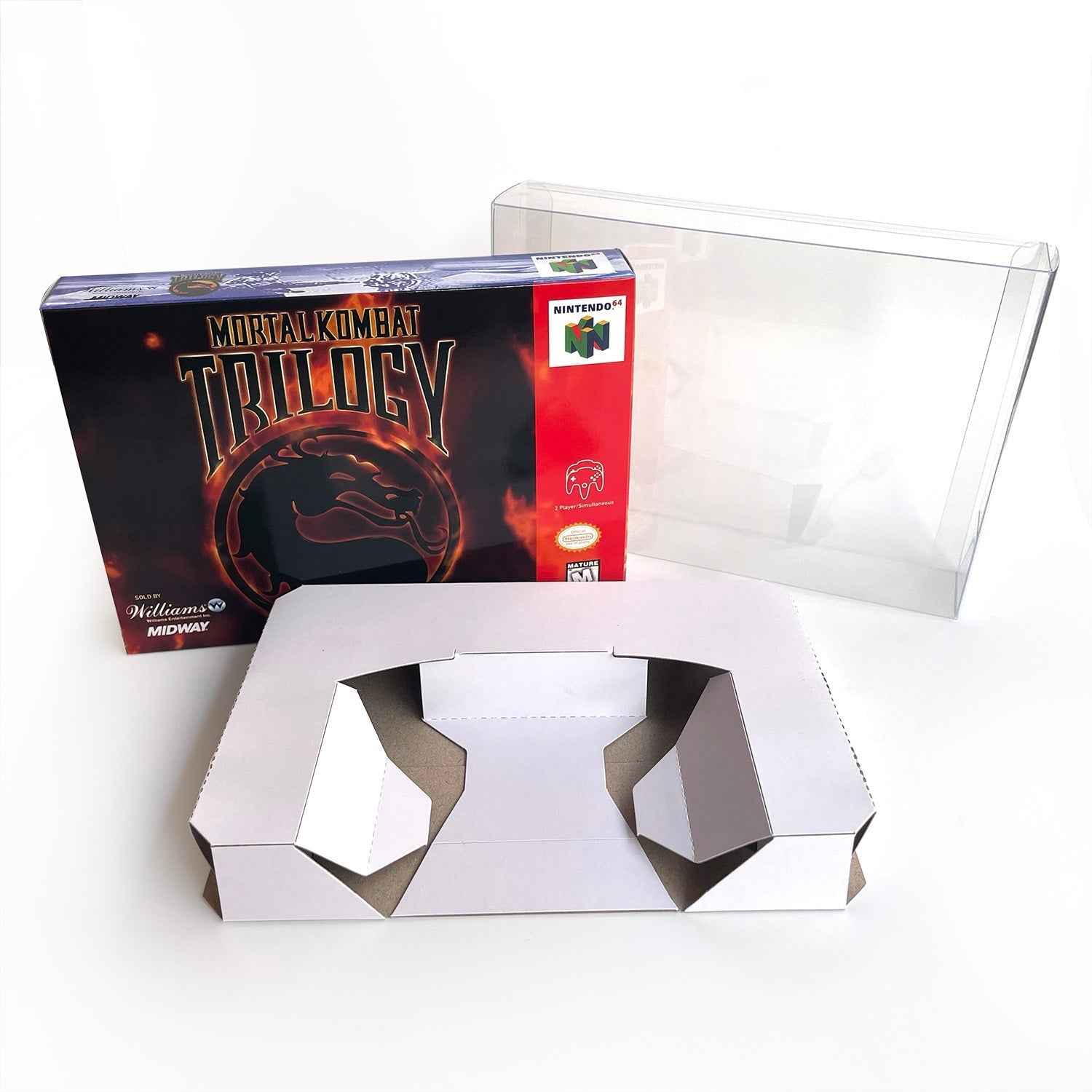 Mortal Kombat Game With N64 Case & Cart