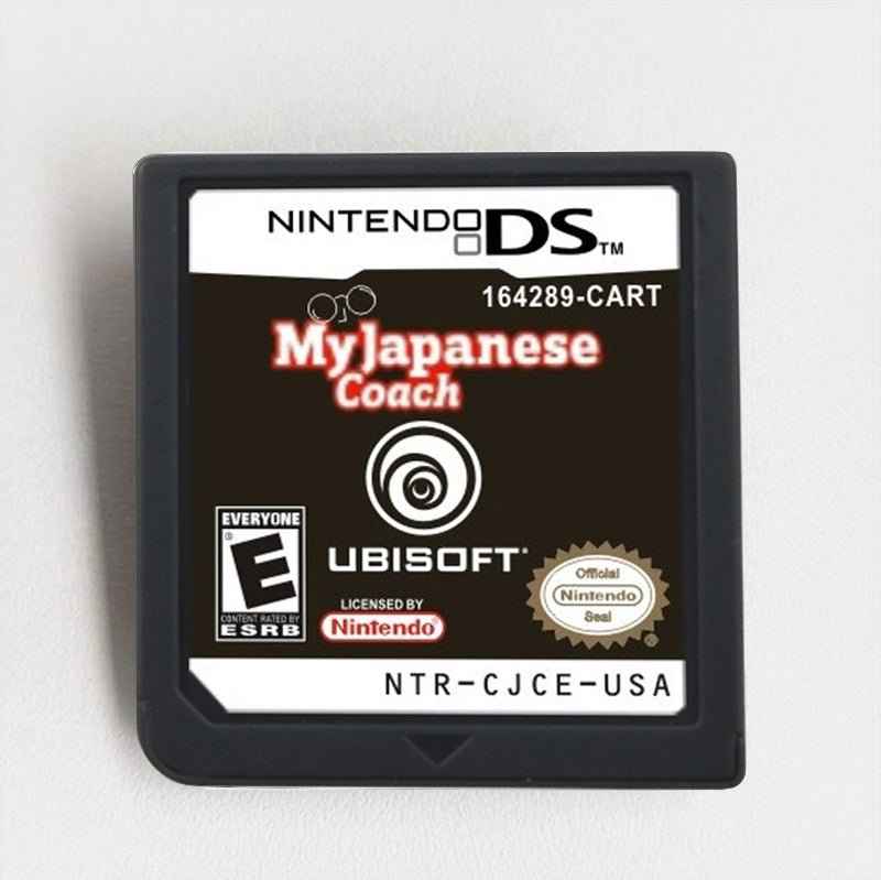 My Japanese Coach Ds Touchscreen Kanji Practice & Voice Drills Game Case & Cart