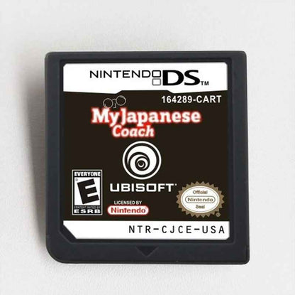 My Japanese Coach Ds Touchscreen Kanji Practice & Voice Drills Game Case & Cart