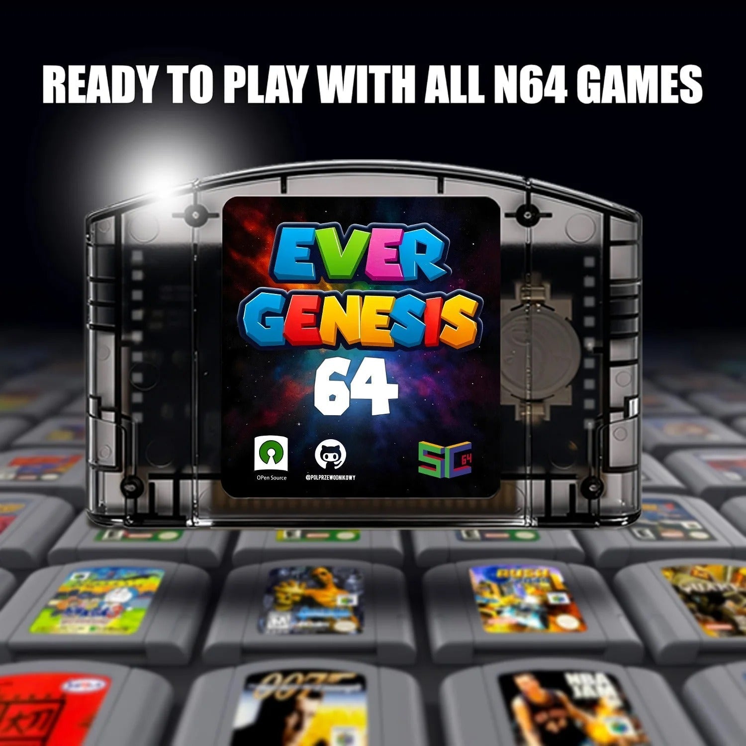 N64 SC64 Pro Flash Cartridge 9000 - in - 1 | 64GB Preloaded Retro Game Card | High - Speed Open Source Console Upgrade - Romcarts