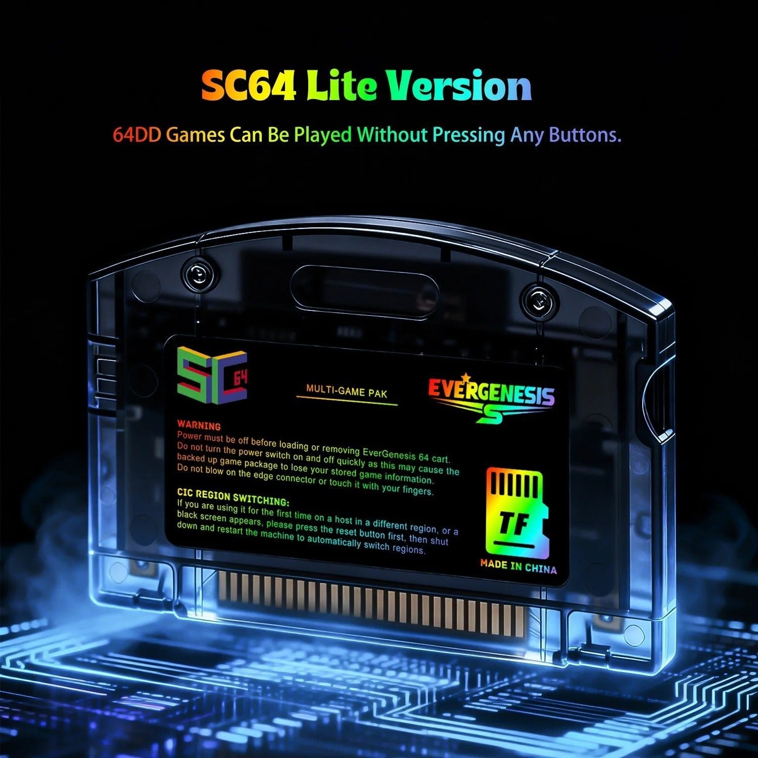 N64 SC64 Pro Flash Cartridge 9000 - in - 1 | 64GB Preloaded Retro Game Card | High - Speed Open Source Console Upgrade - Romcarts