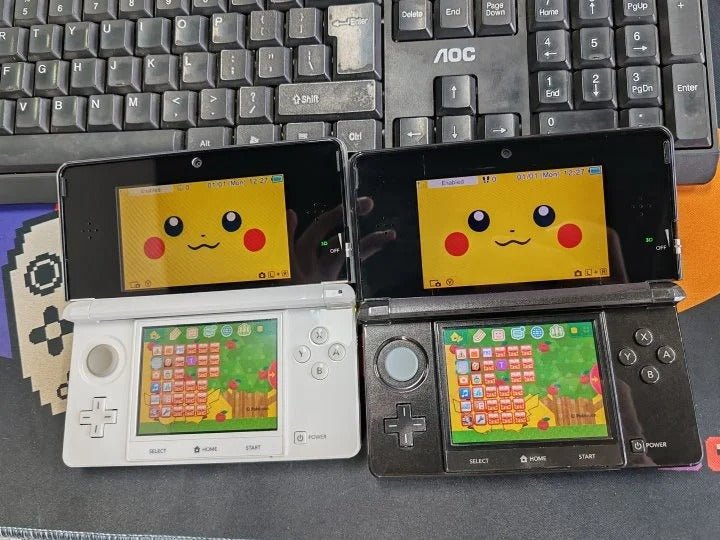 Nintendo 3DS Handheld Console (Refurbished) | Touchscreen Portable Gaming System - Romcarts