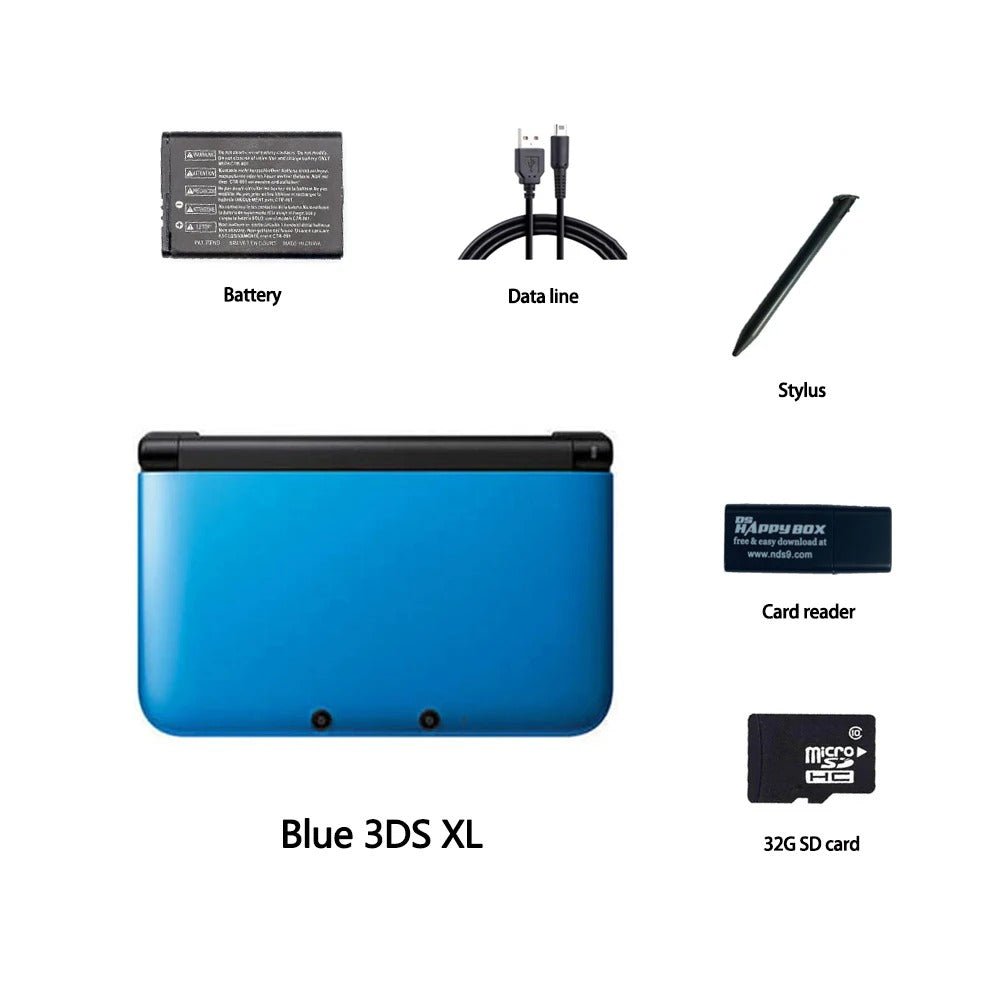 Nintendo 3DS XL Handheld Console (Refurbished) | 32GB/64GB/128GB Hacked Edition - Romcarts