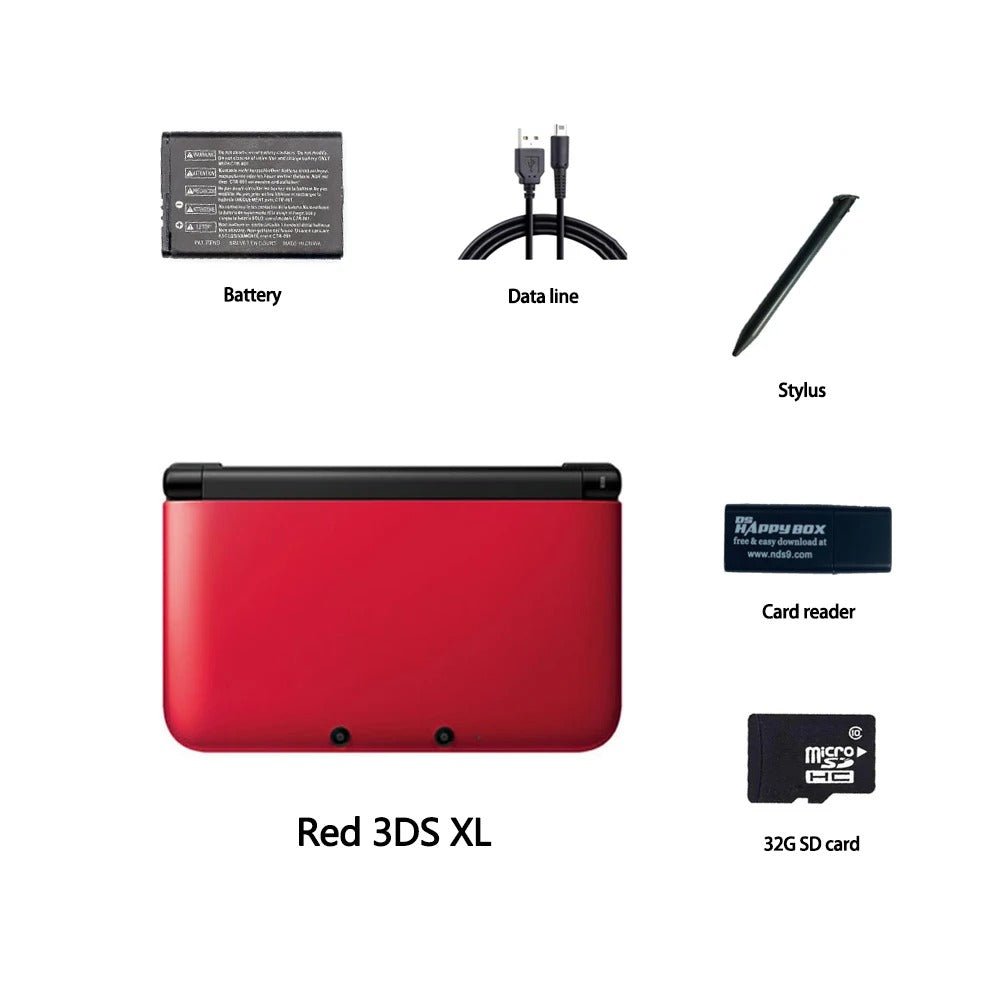 Nintendo 3DS XL Handheld Console (Refurbished) | 32GB/64GB/128GB Hacked Edition - Romcarts