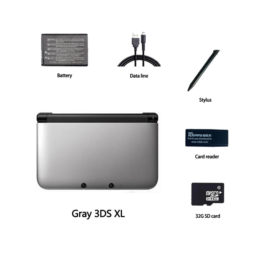 Nintendo 3DS XL Handheld Console (Refurbished) | 32GB/64GB/128GB Hacked Edition - Romcarts