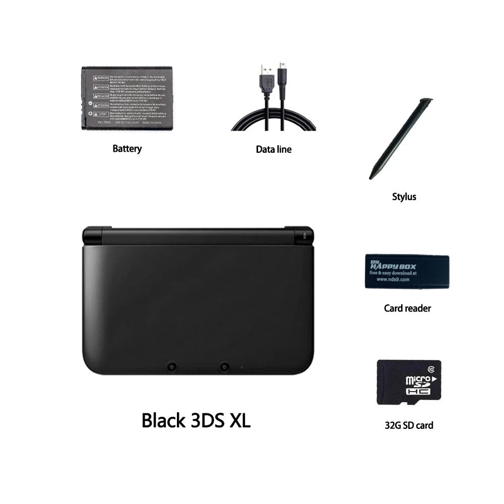 Nintendo 3DS XL Handheld Console (Refurbished) | 32GB/64GB/128GB Hacked Edition - Romcarts