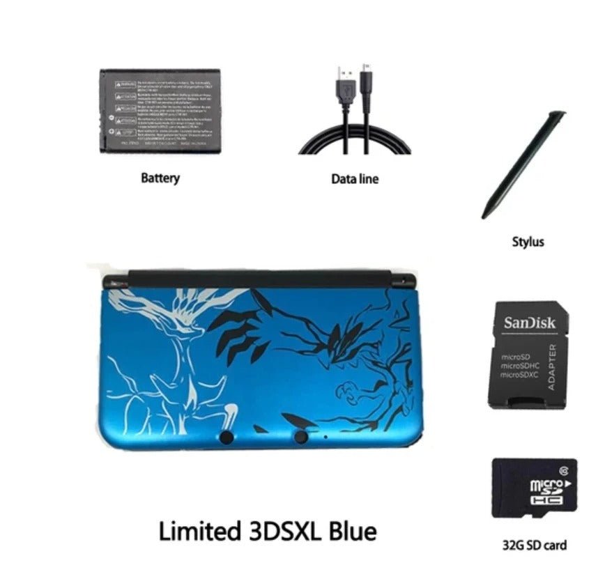 Nintendo 3DS XL Handheld Console (Refurbished) | 32GB/64GB/128GB Hacked Edition - Romcarts