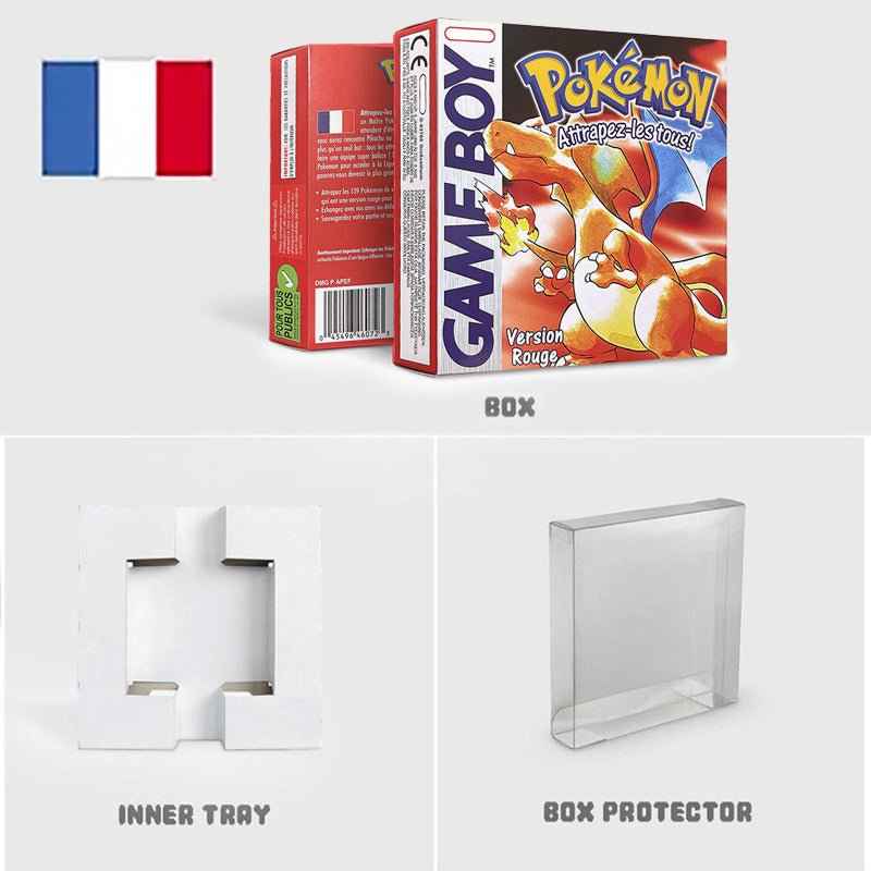 Noe Usa Eur Yellow Green Red Gold Crystal Blue Silver Pokemon Series Metallic Holographic Trey For GBC Case & Cart (USA)