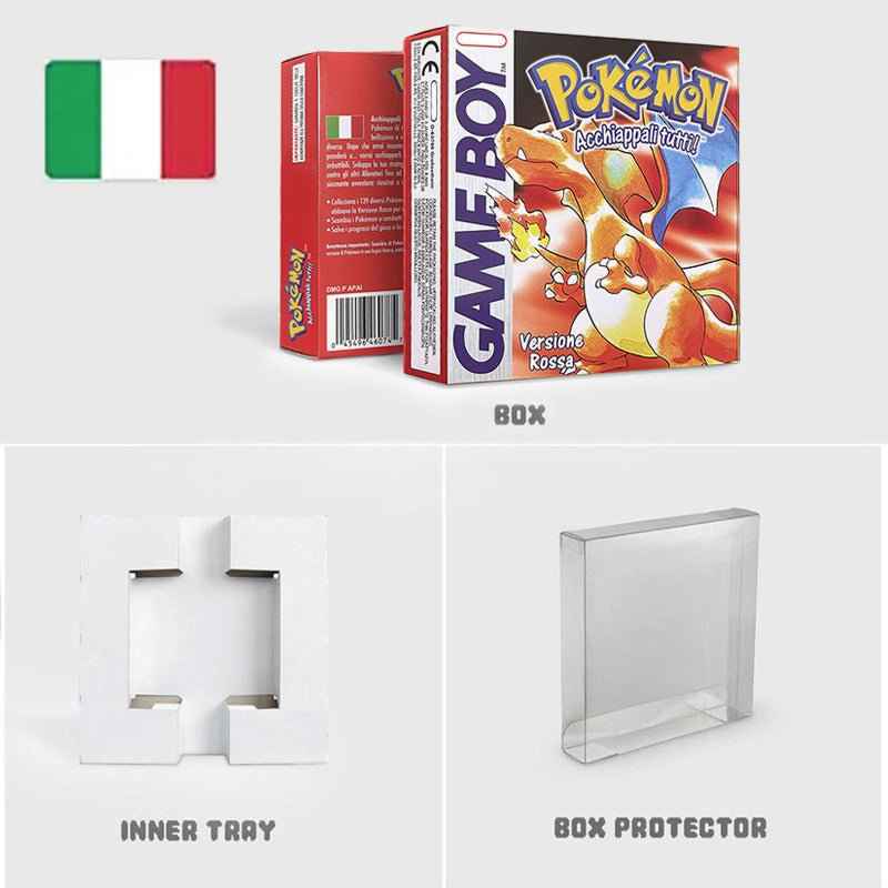 Noe Usa Eur Yellow Green Red Gold Crystal Blue Silver Pokemon Series Metallic Holographic Trey For GBC Case & Cart (USA)