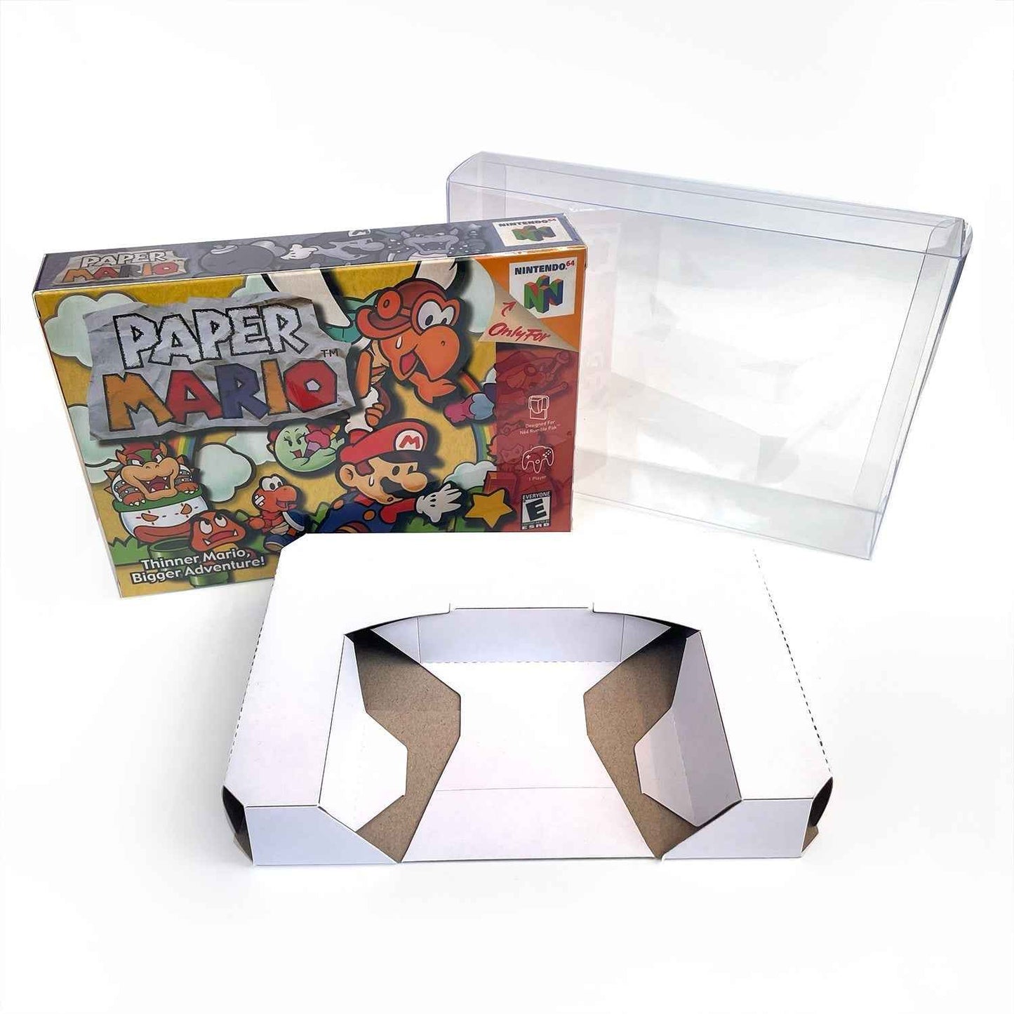 Paper Mario Game With N64 Case & Cart