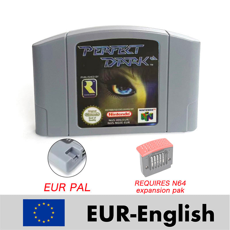 Perfect Dark reproduction N64 cartridge – English