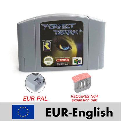 Perfect Dark reproduction N64 cartridge – English