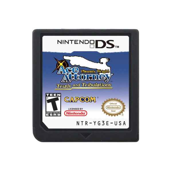 Phoenix Wright Ace Attorney Trials and Tribulations Game Case & Cart